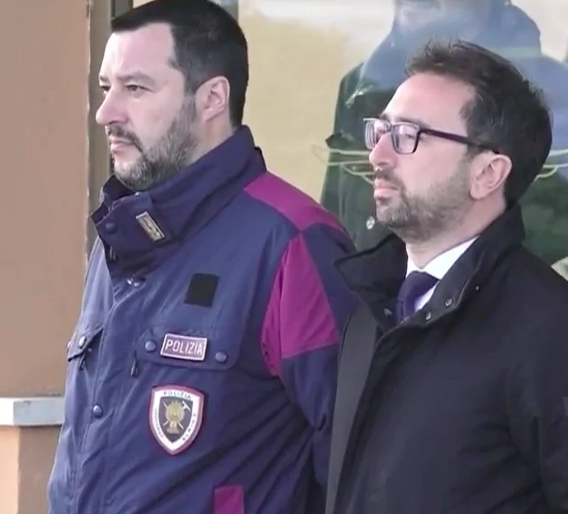 Salvini e Bonafede a Ciampino