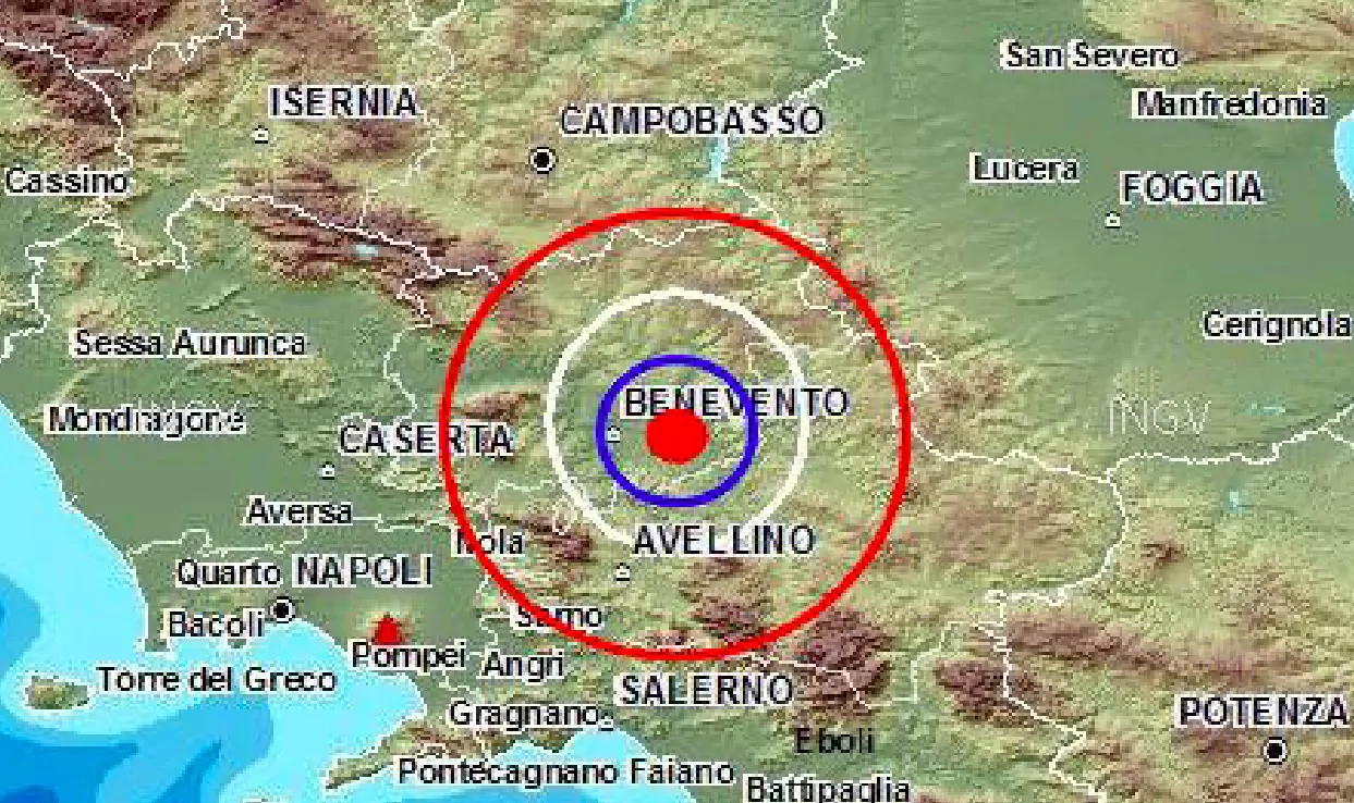 Terremoto Avellino Benevento