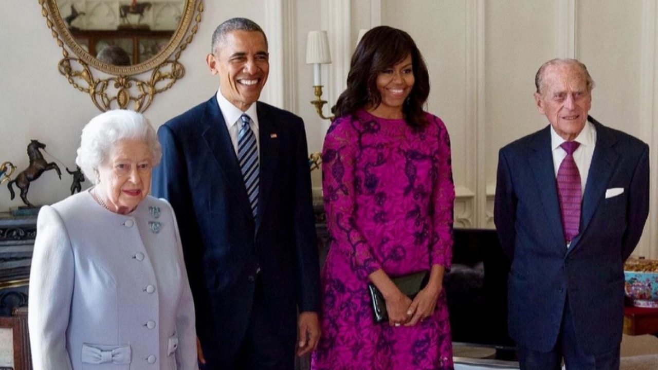 barack obama quando abbiamo incontrato per la prima volta il principe filippo e la regina elisabetta