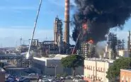 Livorno incendio Eni