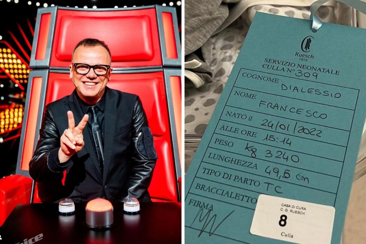 Gigi D'Alessio papà per la quinta volta, è nato il piccolo Francesco