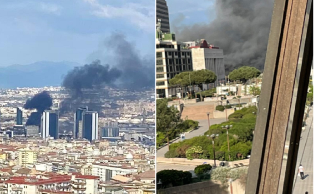 Napoli, Incendio Nel Campo Rom Di Gianturco: Colonna Di Fumo Nero Sul ...