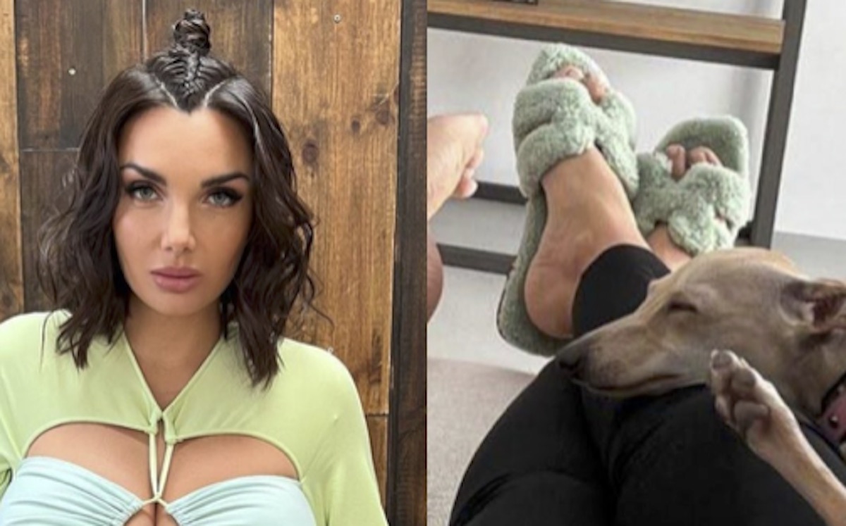 Elettra Lamborghini with furry sandals: the cost exceeds 1000 euros