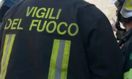 vigili del fuoco in azione