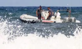 Yacht in fiamme a Olbia