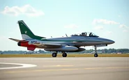 Motore della Freccia Tricolore durante accertamenti