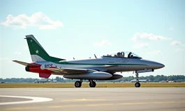 Motore della Freccia Tricolore durante accertamenti