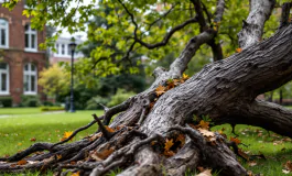 Albero caduto che ha ferito cinque studenti all'Università di Salerno