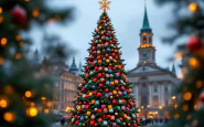 Albero di Natale realizzato in lana a San Prospero