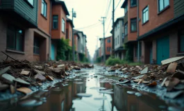 Immagine dell'emergenza alluvione nelle Marche