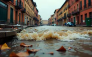 Immagine dell'alluvione a Bologna con danni visibili