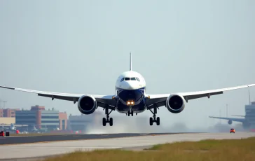 Boeing 787-9 in atterraggio d'emergenza a Fiumicino