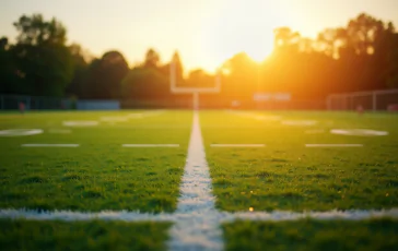 Brett Favre in campo con un pallone da football americano