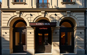 Cinema Orfeo di Milano con riferimento al docu-film di Segre