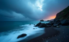 Immagine dei danni causati dalla burrasca sulla costa spezzina