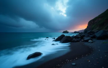 Immagine dei danni causati dalla burrasca sulla costa spezzina