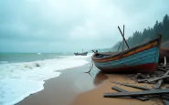 Immagine dei danni causati dalla mareggiata a Sestri Levante