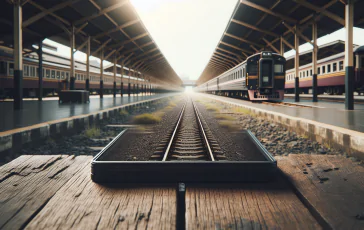 Treno fermo in stazione a causa di disagi