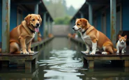 Animali in difficoltà dopo l'alluvione in Emilia Romagna