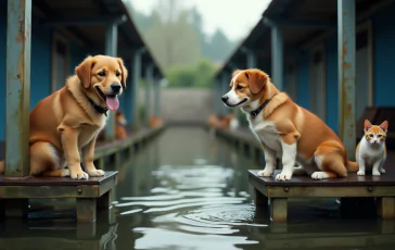 Animali in difficoltà dopo l'alluvione in Emilia Romagna