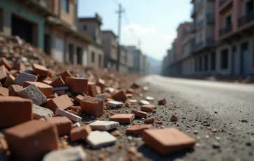 Immagine dell'esplosione a Ercolano con soccorritori