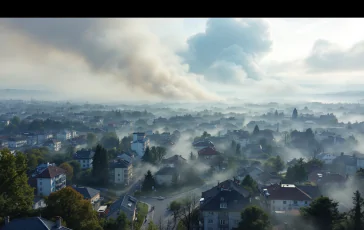 Incendio a Tor Cervara con fumi e sfollati