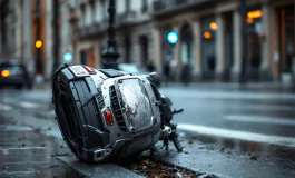 Ricostruzione di un incidente in scooter a Milano