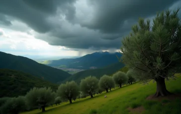 Immagine di piogge e temporali in Sicilia