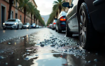 Strade allagate in Sicilia con vigili del fuoco in azione