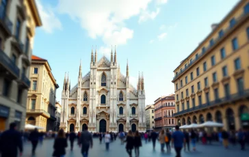 Panorama di Milano, città con alta qualità della vita