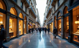 Via Montenapoleone a Milano, simbolo del lusso mondiale