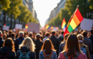 Giovani attivisti a Milano manifestano per la Palestina