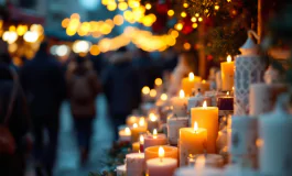 Candele e mercatini di Natale di Anna Paratore