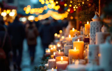 Candele e mercatini di Natale di Anna Paratore