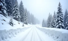 Automobilisti in difficoltà su strade innevate in Alto Adige