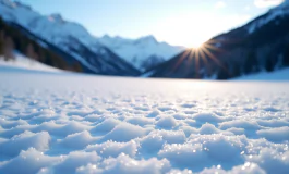 Immagine di nevicate e venti forti in arrivo