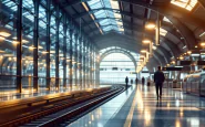 Manifestazione studentesca alla stazione di Porta Susa a Torino