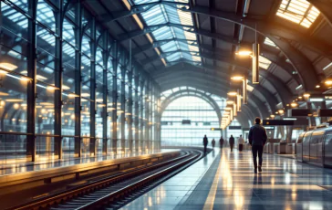 Manifestazione studentesca alla stazione di Porta Susa a Torino