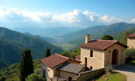 Vista panoramica di Ollolai, un incantevole paesino sardo