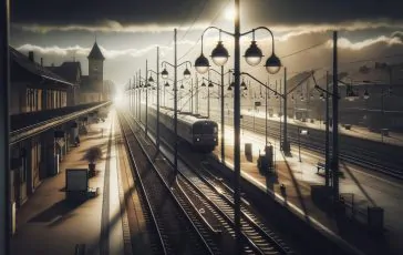 Immagine della stazione di Verona dopo l'omicidio di un immigrato