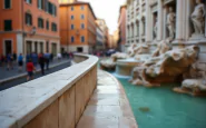 Vista della passerella panoramica sulla Fontana di Trevi