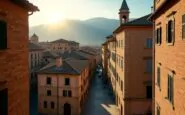 Panorama di Perugia con riferimento al caso Amanda Knox