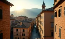 Panorama di Perugia con riferimento al caso Amanda Knox