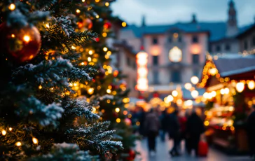 Illuminazioni natalizie a Pistoia durante le festività