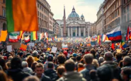 Manifestazione a Roma contro la violenza di genere