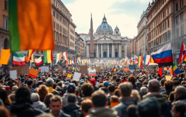 Manifestazione a Roma contro la violenza di genere