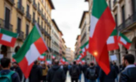 Studenti in protesta a Torino per la Palestina