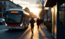 Manifestazione per lo sciopero del trasporto pubblico