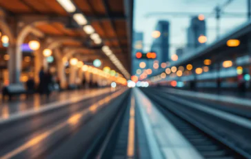 Immagine di un treno fermo durante lo sciopero ferroviario