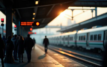 Manifestazione dei ferrovieri in risposta a un'aggressione